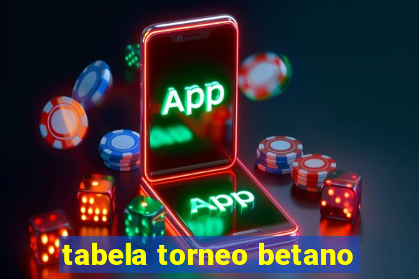 tabela torneo betano